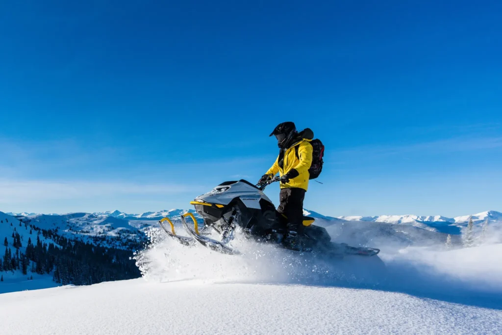 High Adventure Denver snowmobile tour through Rocky Mountain backcountry