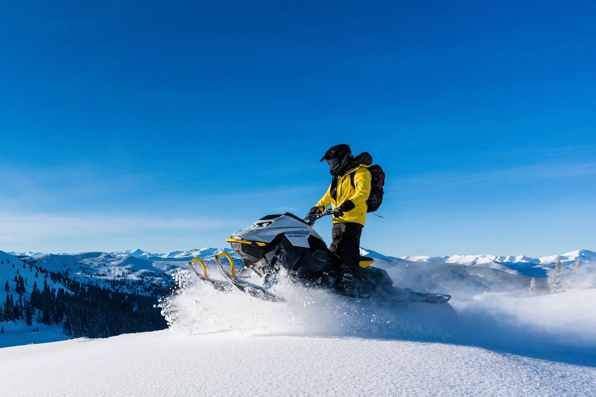 High Adventure Denver snowmobile tour through Rocky Mountain backcountry
